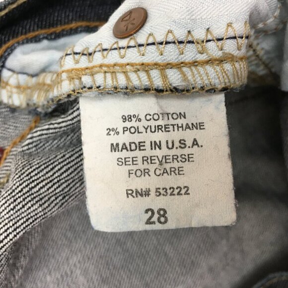 David Kahn Women's Jeans Flare Leg Distressed Low Rise Size 28 Length 35" - Picture 9 of 10